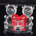 Mode Crystal Bear Figuren für Hochzeitsgeschenk